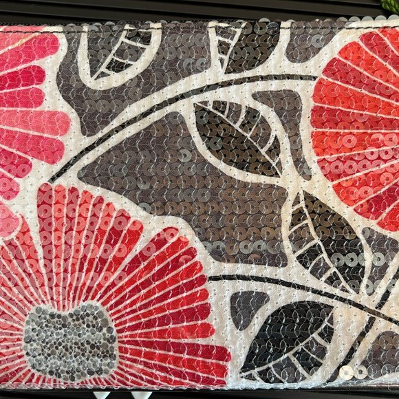 Vera Bradley Cheery Blossoms Shimmer Wristlet - Picture 2 of 11